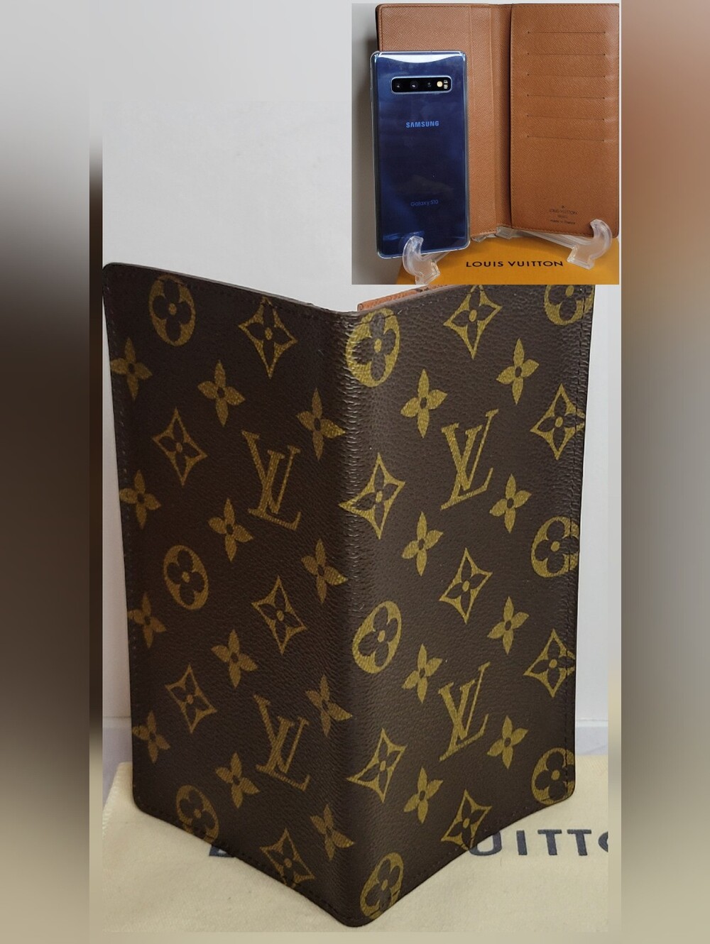 100% AUTHENTIC VTG. Louis Vuitton Long Bifold/cell Phone/checkbook Wallet/UNISEX
